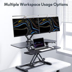 FlexiSpot Dual Monitor Stand for Desk Adjustable Spring Monitor Arm Desk Mount Hold up to 3.3 to 11lbs Vesa Dual Monitor Mount with C Clamp for 10 to 27 Inch Computer Screens