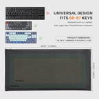 Computer Keyboard Dust Cover Sleeve Bag for Universal Keyboard, 68-87 Keys Wireless/Wired Gaming PC Keyboard Dust Cover, Logitech/Dell/Corsair/Havit/Redragon/Arteck/Apple Keyboard Protector-Black