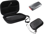 InGo Portable SSD Case - Compatible with SanDisk 1TB Extreme & Samsung X5 - Thunderbolt 3 - Carabiner, Mesh Pocket, Elastic Strap