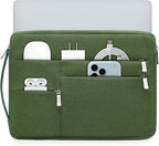 HYZUO 14-15 Inch Laptop Sleeve Bag for MacBook Air 15 M4 M3 M2, MacBook Pro 15, 15" Surface Laptop, XPS 14/15 Plus, Portable NoteBook Case for 14" HP Dell Lenovo ThinkPad Acer, Grass Green