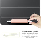 ELETIUO 3 Pack Silicone Pencil Holder Sleeve,Compatible with Apple Pencil (USB-C),Apple Pencil 1st/ 2nd Generation,Strong Adhesive Sticky Attached to iPad Case for Stylus Pens,White,Pink,Purple