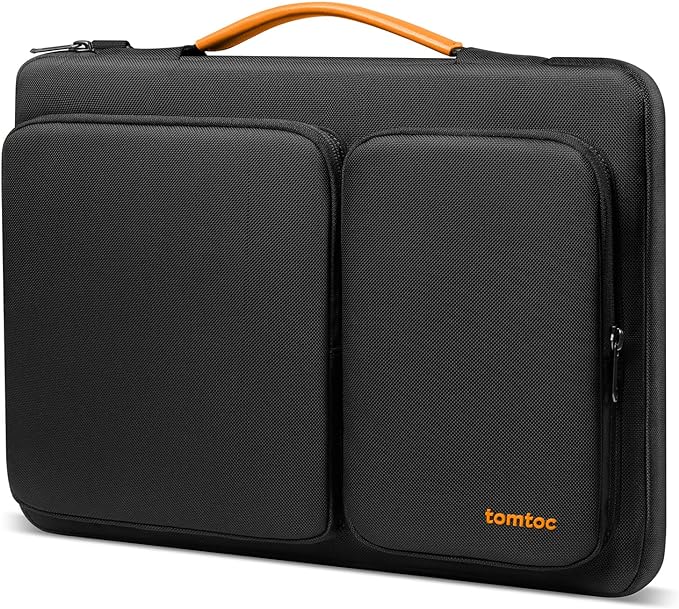 tomtoc 360 Protective Laptop Case for 13-inch New 2025 MacBook Air M4/A3240, M3/A3113, M2/A2681, M1/A2337, 13 in MacBook Pro M2/M1, 13-in Surface Pro 11th AI PC, Water-Resistant Carrying Bag
