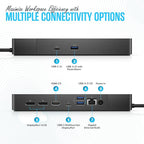 WD19S Docking Station Dual Monitor Bundle - Dock Station with 180W + USB Type-C + HDMI+ Dual DisplayPort - Ultimate Laptop Docking Station
