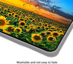 Mouse Pad, Beautiful Sunset Sunflower Mouse Pads for Desk, 9.5" x 7.9" Non-Slip Rubber Base Computer Mousepad with Women, Portable Square Design for Wireless Mouse and Pad Laptop Office & Travel