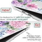 TWOLSKOO Compatible with MacBook Pro 13 inch Case 2023-2016 A2338 M2/M1 A2251 A2289 A2159 A1989 A1706, Plastic Hard Shell Cover & Keyboard Skin & Screen Protector, Colorful Hydrangea