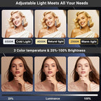 Rechargeable Ring Light Without Stand, Cordless Square Ring Light for 360 Photo Booth Accessories, Phone Video Stabilizer for iPhone with 4000mAh Built-in Battery for Video Recording Streaming