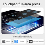 HOU iPad Pro 11 Inch Case with Keyboard M4 2024(ONLY),Magic Keyboard iPad Pro 11 Inch (5th Gen) Keyboard Case,Click-Anywhere Trackpad,7 Colors Backlight,Easy-Set,Black