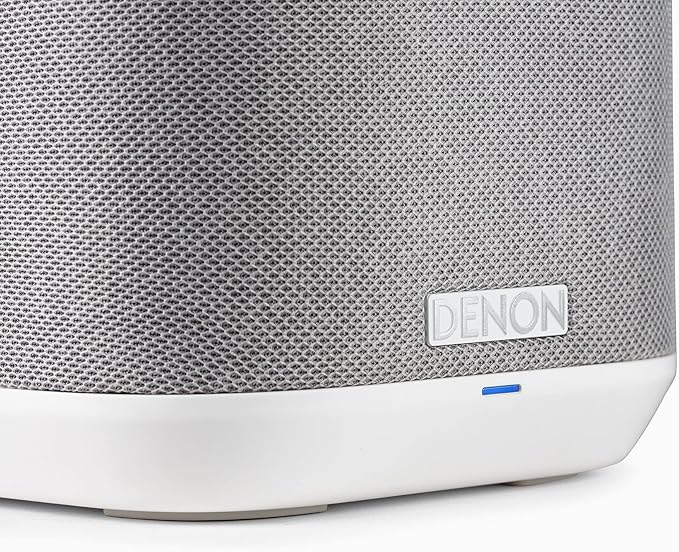 Denon Home 150 Wireless Smart Speaker – Compact Design, Wi-Fi & Bluetooth, HEOS Built-in, Alexa Built-in, Siri & AirPlay 2, Spotify Connect, Multi-Room Support, White