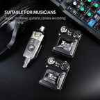 Xvive U4 Wireless in-Ear Monitor System Transmitter and Beltpack Receiver Personal IEM for Studio, Band Rehearsal,Live Performance,Camera Record (U4) (U4R2)