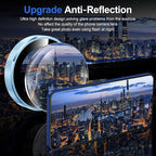 for Samsung Galaxy Z Flip 7 Camera Lens Protector, Individual Metal Ring Tempered Glass Lens Cover, [Strong Adsorption] Scratch Resistant Ultra-Thin HD Clear Lens Cover, 1 Set-Blue Ring