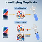 512GB Auto-Photo-Stick-Backup for All Device Picture-Stick-for-Photos Secure Photo & Video Backup-Storage-Device Photo-Saver-Stick Photo-Backup-Device-iPhone-Backup-Flash-Drive Computer-Photo-Stick