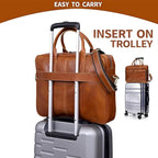 VC VINTAGE COUTURE Leather briefcase bag for men Leather Laptop Bags For Men and Women Travel Messenger Bag