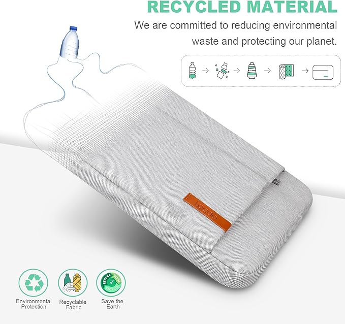 Lacdo Laptop Sleeve Case for 14 inch New MacBook Pro M4/M3/M2/M1 Chips Pro Max A3112 A3401 A3185 A2918 A2992 A2779 2024-2021, 13.8" 13.5" Microsoft Surface Laptop 7th 6 5 4 3 Computer Bag, Gray
