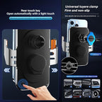 Wireless Car Charger Holder, 15W Fast Charging Car Phone Holder Charger Auto-Clamping 360° Rotation Adjustable Air Vent Phone Mount Car Charger with Luminous Logo for iPhone 16 15 14 13 S24 S23 S22