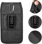 Cell Phone Holster for iPhone 16,16 Pro,16e,15,15 Pro,14,14 Pro 13,13 Pro 12,12 Pro,11 Galaxy S25 S24 S23 S22 Case with Belt Clip Phone Belt Holder Carrying Pouch Cover (Fits Otterbox Case on Case on)
