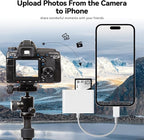 SD Card Reader for iPhone iPad, Micro SD Card Reader Memory Card Reader with USB Adapter Plug and Play Trail Game Camera Card Viewer Supports SD and TF Card No App Required