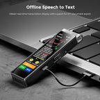 136GB Digital Voice Recorder with Playback, Innioasis R1 Full Touchscreen Voice Recorder with Bluetooth, Voice Activated Sound Audio Recorder Device with Mic (Silver)