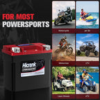 YTX14L-BS (GYZ16HL) Lithium 12V 8Ah 480CCA LiFePO4 Motorcycle Battery, Powersports Battery for Honda KTM Yamaha Harely, Fit ATV, UTV, Scooter, Motocross, 4 Wheeler, Quad, Riding Lawn Mower