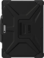 URBAN ARMOR GEAR UAG Designed for Microsoft Surface Pro 11/10/9 Case with Built-in Kickstand & Pen Holder Compatible with Type Cover Keyboard Rugged Heavy Duty Protective Cover, Metropolis Black