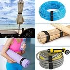 0.75"x19.7ft Hook and Loop Straps with 30 Buckles Adjustable Cut-to-Length Cable Ties - Reusable Nylon Fastening Tape Cable Straps for Storage or Organization (0.75in x 19.7ft)