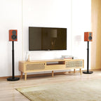 Universal Floor Speaker Stands Pair,Surround Sound Bookshelf Speaker Stands Support Up to 22 lbs for Home Theater Studio, 32.6" to 43" Height Adjustable