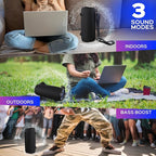 TREBLAB Ultra Loud Wireless Speaker - 60W Stereo Sound with Deep Bass, 20H Playtime, Powerbank, Waterproof, Loudest Portable Bluetooth Speaker for Home, Outdoor Party, Beach, Work, Travel, HD-Max