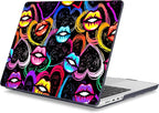 Mektron Case for 2025 MacBook Pro 16" M4 A3403 A3186 M3 A2991 M2 A2780 M1 A2485 (2021/2023/2024) Pro/Max with Touch ID, Hard Shell Plastic Laptop Cover Keyboard Cover Screen Protector, Colorful Lips