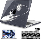 Mektron Case for MacBook Pro 16" M4 A3403 A3186 M3 A2991 M2 A2780 M1 A2485 (2021/2023/2024) Pro/Max with Touch ID, Hard Shell Plastic Laptop Cover Keyboard Cover Screen Protector, Astronauts