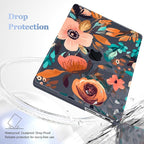 for MacBook Pro 16 inch Case 2021 2022 2023 2024 Release A3186 A3403 M4 A2991 M3 A2780 M2 A2485 M1 Pro/Max, Hard Shell Case with Screen Protector & Keyboard Cover, Florals Pattern
