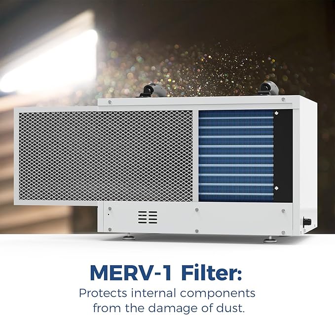 ALORAIR 120 Pints Commercial Dehumidifier for Crawl Spaces & Basements with Drain Hose, Compact Dehumidifiers for Home and Industry Water Damage, Auto Defrost, 5-Year Quality Coverage