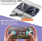 2 Pack Matte Screen Protector for iPhone 13 Pro Max/iPhone 14 Plus, 9H Tempered Glass, Full Coverage, Anti-Fingerprint, Auto Dust-Elimination, No Bubble, Easy Installation