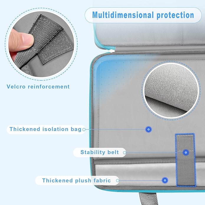 ZINZ Laptop Case Computer Sleeve Briefcase with Multi-pockets for 11.6 12.9 13 13.3 14 15 15.6 16 inch Notebooks