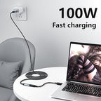 USB C Extension Cable 20FT, 20Gbps/100W USB3.2 Type C Extender Cord, 4K@60Hz Video Output Nylon Braided USB C Male to Female Extension Charging Cable Compatibility with Thunderbolt 4/3