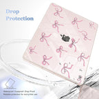 May Chen Case for MacBook Pro 13 inch M2 2023,2022,2021,2020 A2338 M1 A2251 A2289, Plastic Hard Shell Case for MacBook Pro 13" with Touch Bar Fits Touch ID, Sakura Pink Glitter Bow