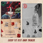 DND Flying Miniatures Combat Riser (Set of 2) Acrylic Laser Cut Flight Stand Terrain from 0 to 9999 ft Perfect for Dungeons and Dragons, Wargames, D&D and Tabletop RPG