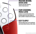 KontrolFreek Performance Grips for PlayStation 5 (PS5) Controller (Inferno Red)