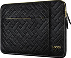 Lacdo 14 Inch Laptop Sleeve Case for HP Lenovo Dell ASUS Acer Chromebook 14 / HP Stream 14 / Dell Inspiron 14 / Lenovo IdeaPad 14 / Acer Spin/ASUS ZenBook Computer Bag Water-Resistant, Elegant Black