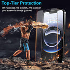 Mothca 2 Pack Matte Glass Screen Protector for iPhone 16e / iPhone 14 / iPhone 13/ iPhone 13 Pro 6.1" [Auto Fit Box Dust-Free] Full Coverage Anti-Glare & Anti-Fingerprint Tempered Glass,Smooth as Silk