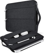 Voova Laptop Sleeve Carrying Case 13 13.6 Inch Compatible with MacBook Air 13 M1/M2/M3/M4, MacBook Pro 13/14, IPad Pro 13, Waterproof Slim Computer Cover Bag, Black