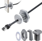 RV Cable Passthrough for Starlink mini, RV Cable Grommet Compatible with Starlink, Ethernet, Coax, Water-Resistant and Anti-Drop RV Cable Routing(Gray)