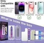 2 Pack Matte Screen Protector for iPhone 14 Pro Max/iPhone 15 Plus/iPhone 16 Plus, 9H Tempered Glass, Full Coverage, Anti-Fingerprint, Auto Dust-Elimination, No Bubble, Easy Installation