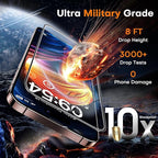 TOCOL for iPhone 16 Pro Max Screen Protector 9H Hardness Military Grade Shatterproof HD Tempered Glass Full Coverage Easy Installation Case Friendly 2 Pack