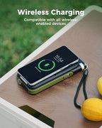 GOODaaa Solar Power Bank, 45800mAh Wireless Portable Charger Built-in Cables,15W Fast Charging Solar Charger, USB C in&Out and USB A Battery Pack for Outdoor with Emergency Radio,Flashlight