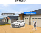 ONWOTE 4K NVR PoE Security Camera System 2 Way Audio, 8 Channel NVR 2TB, 4X 8MP Wired Outdoor IP Cameras, 125° FoV, AI Human Vehicle Detection Trigger Color Night Vision, CCTV Kit for Home Businesses