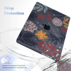 for MacBook Pro 16 inch Case 2021 2022 2023 2024 Release A3186 A3403 M4 A2991 M3 A2780 M2 A2485 M1 Pro/Max, Hard Shell Case with Screen Protector & Keyboard Cover, Autumn Leaves
