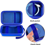 Travel Case for UCOMX for Nano/for Iseyyox/for LISEN/for RTOPS 3 in 1 Wireless Charger, Foldable Magnetic Charging Station Storage Holder Bag for Fast Charge Pad Cable and Adapter, Blue-Box Only