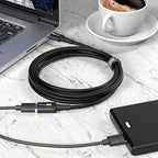ITD ITANDA 10FT USB Extension Cable USB 3.0 Extension Cord Type A Male to Female 5Gbps Data Transfer for Keyboard, Mouse, PlayStation, Xbox, Flash Drive, Printer, Camera and More, Black