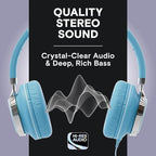ARTIX CL750 USB C Wired Headphones with Mic & Volume Control Noise Isolating for iPhone 15-16, Samsung Computer Earphones Wired, On-Ear with Wire, Plug in and Play