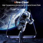 UniqueMe for iPhone 15 Plus / 16 Plus Screen Protector - [Military Grade Shatterproof & 9H+ Hardness] Tempered Glass Full Coverage Protection, Easy Installation, 2 Packs