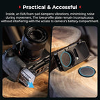 SmallRig Mount Plate for AirTag, Quick Release Camera Mount Baseplate for Arca-Type, Built-in EVA Pad, 1/4"-20 Screws, for Sony A7 III/ A7 IV/ A7C II/ A7C R/A6700 /A6400 /FX30 /FX3 /ZV-E10 II- MD5423